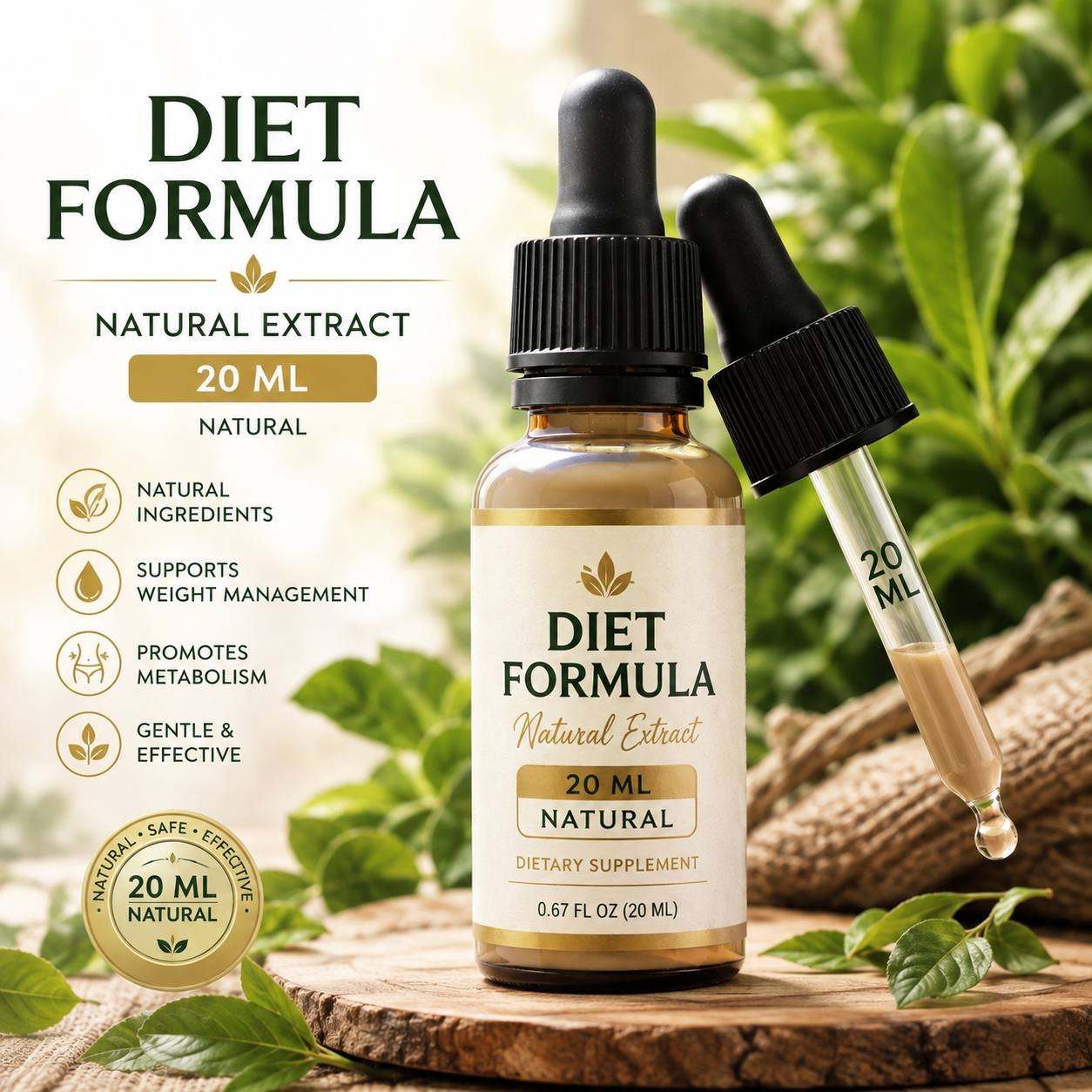 Diet Formula 20 ML natural botanical dietary supplement